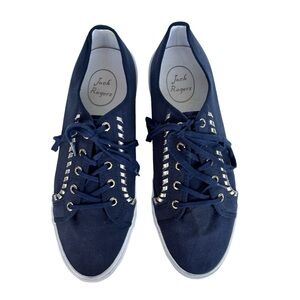 Jack Rogers Carter Sneakers Navy/Gold Size 11